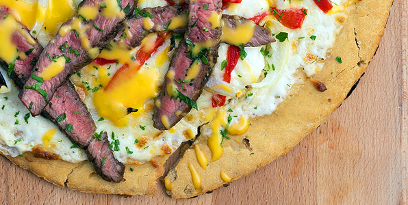 Philly Cheese Steak Pizza Recipe Image